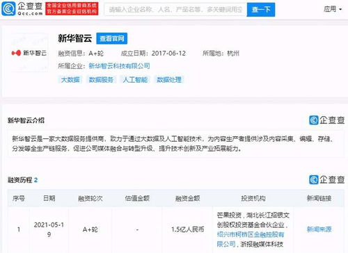 芒果超媒戰(zhàn)略投資新華智云，攜手阿里巴巴布局大數據服務新生態(tài)